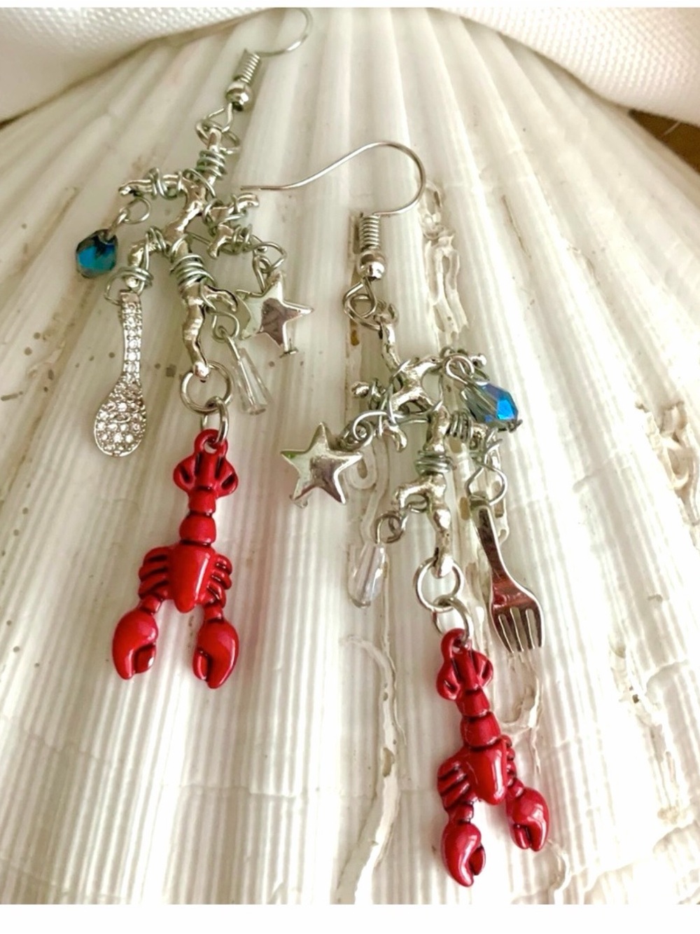 Summer in the Hamptons Lobster Earrings